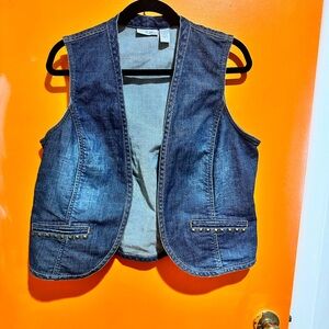 Chico's Platinum Denim Vest